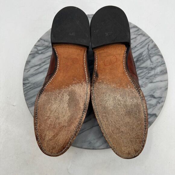 Allen Edmonds Mens 11A Narrow Shoe Brown Cody Tassel Loafers Slip On Woven Dress main image 11